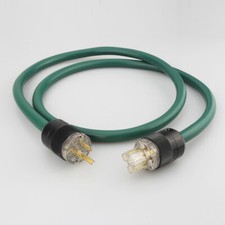 Hi-Fi Audio Mains Power Cable Gold Plated US Plug C13 IEC Connector Power Cord