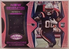 2021 Certified New Generation Jerseys Mirror Pink Rhamondre Stevenson /199 RC
