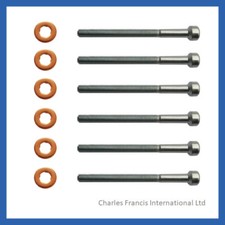 Mercedes E320 CDI Common Rail Diesel Injector Bolt & Washer Seal Kit x 6