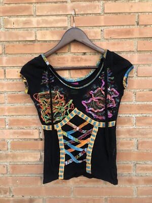 TOP SAVE THE QUEEN Größe S Fast Fashion Made In Italy Selten Selten