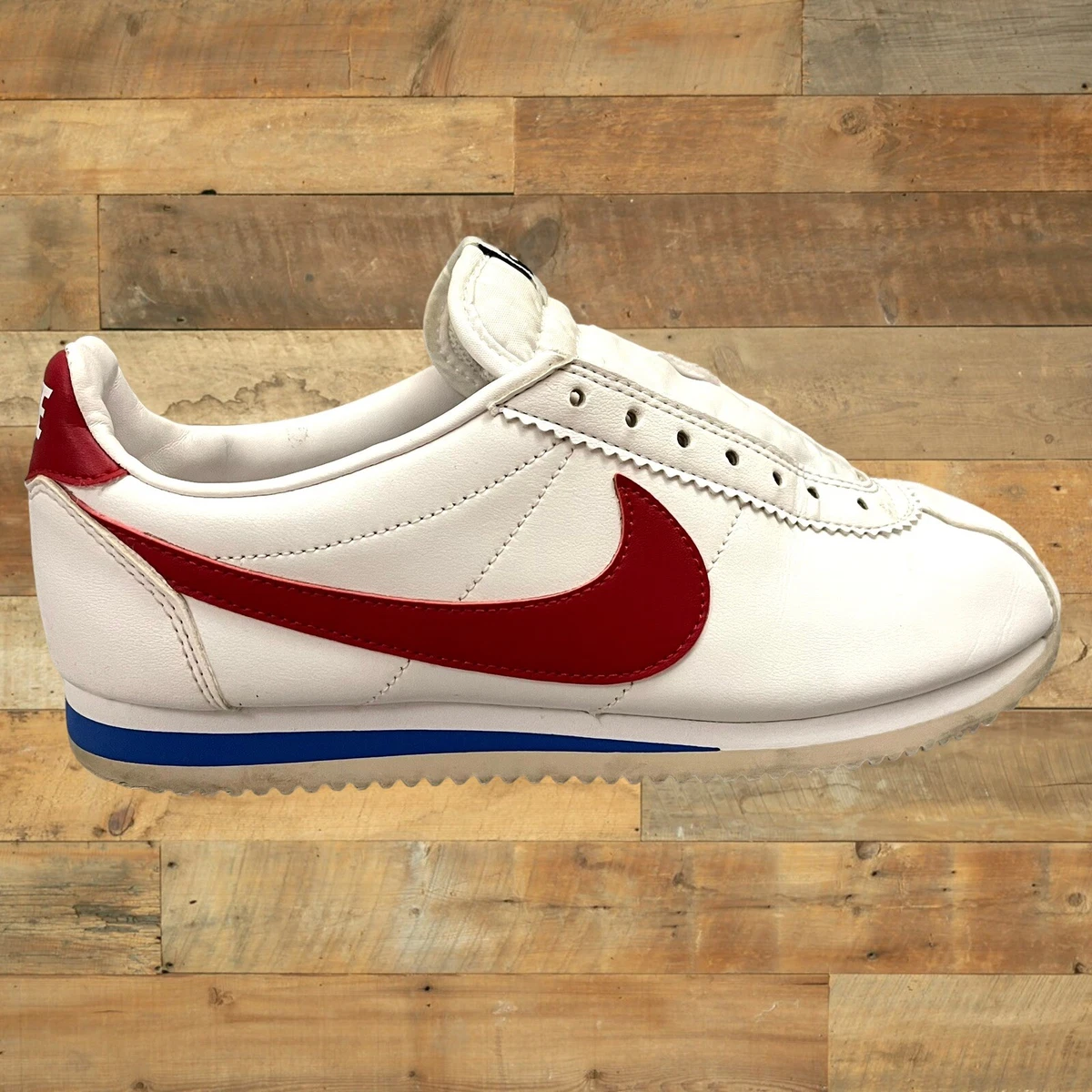 2018 Nike Classic Cortez Forrest Gump White Red Blue Size UK 6