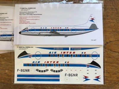 S&M Models SSM96-045 1:96 Air Inter für The Glencoe Vickers Viscount 400 (MB)