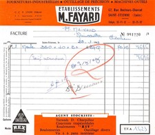 1963 FOURNITURES INDUSTRIELLES OUTILLAGE DE PRECISION MACHINES OUTILS ETS M F