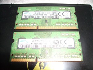 8 GB, 2 x 4 GB Samsung SO-DIMM DDR3 Ram Module 1600 MHz für Notebook Laptop SFF