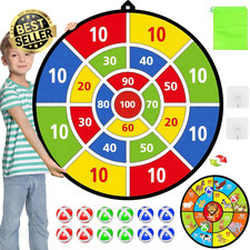 74CM Dart Board for Kids Outdoor Play Equipment Dart Boards Toys with Sticky Bal