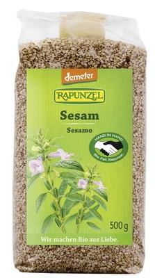 Rapunzel - Bio Sesam demeter (2x500g) Sesamkörner nussig aromatisch Naturprodukt