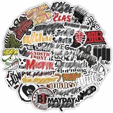 Punk Rock Stickers - Band Stickers for Adults, Self-Adhesive and Waterproof D...