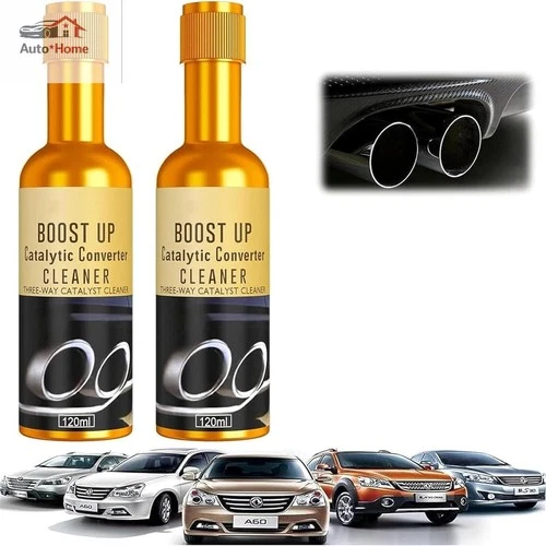 2PCS Boost Up Vehicle Engine Catalytic Converter Cleaner Cleaning Multipurpose