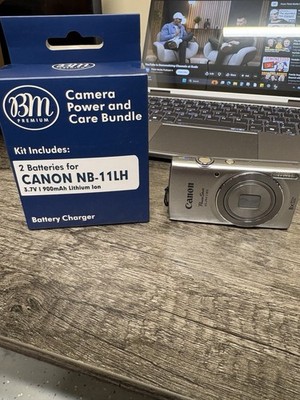 Cannon Power Shot Elph 135 Grey Compact Digital Camera.  NEW BATTERIES