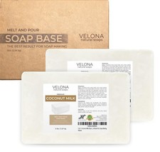 Velona 10 LB Coconut Milk Glycerin Soap Base SLS/SLES Free Melt and Pour Natural