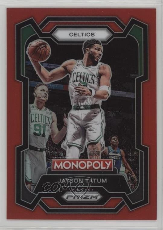2023-24 Panini Prizm Monopoly Red Prizm 23/99 Jayson Tatum #7 7y2