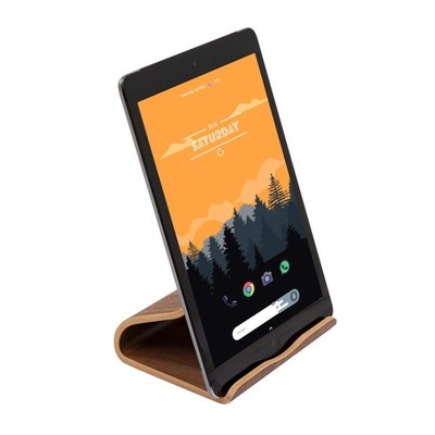 TERRATEC Holz eins, Tablet Ständer aus Echtholz, Für Tablets wie iPad, Galaxy Ta