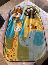 Garanimals Jungle Animal Baby Blanket Giraffe Tiger Monkey Elephant Walmart-