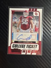 Creed Humphrey 2021 Panini Contenders Draft Picks Red College Ticket Rookie Auto