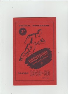 BRENTFORD v CARDIFF CITY 1949/50