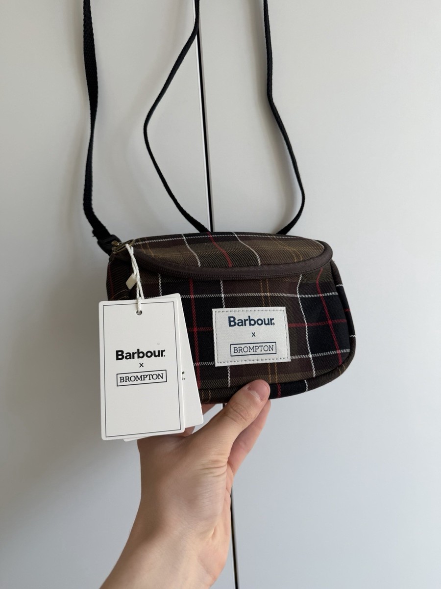 Barbour x Brompton Tartan Saddle Bag Bike Accessory Pouch New With