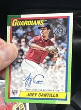 2025 Topps Update Auto Joey Cantillo RC Cleveland Guardians Autograph On Card