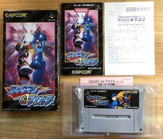 ROCKMAN & FORTE COMPLET SUPER FAMICOM SFC SNES NTSC JAP CIB OVP MegaMan Bon état