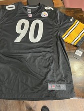 TJ Watt Pittsburgh Steelers Black Nike Game Jersey NWT, size 3XL