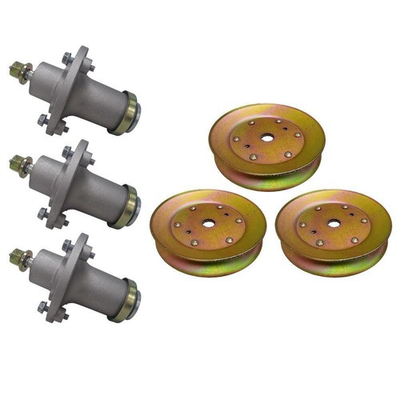 #ad #ad 3 Spindle With Pulley Combo Fits Husqvarna 539112170 532173436 $80.91