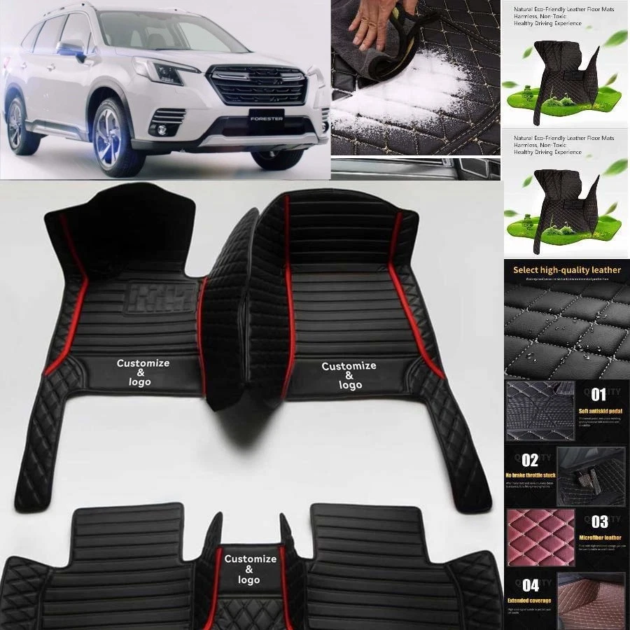 For Subaru Forester Car Floor Mats Custom Waterproof Luxury Carpets Auto Liner Foto 2 de 4
