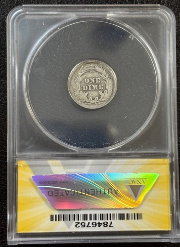 1903 Barber Dime 90% Silver US 10c ANACS Good 6 (#881) - Picture 2 of 6