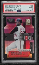2001 Donruss Elite Prime Numbers Die-Cut /408 Ken Griffey Jr PSA 9 MINT HOF 4at