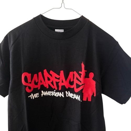 Vintage Scarface The American Dream T Shirt Men Sz Small Black Y2K Tony Montana - Picture 2 of 11