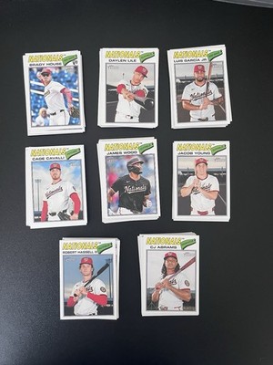 WASHINGTON NATIONALS 2026 HERITAGE Base TEAM SET - Brady House Rookie RC