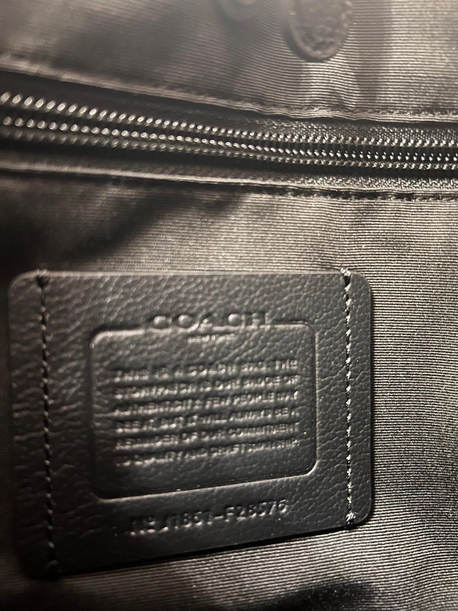 Coach Charles kleine Umhängetasche schwarz Leder Crossbody F28576