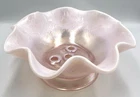 Fenton Velva Rose Stretch Epergne Without Horns 10” X 4.5” Irredescent Pink