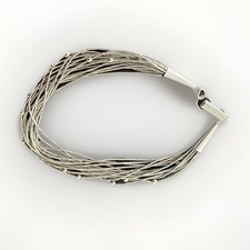 Sterling Silver 925 Liquid Bracelet - Vintage EUC