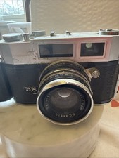 Vintage TARON MX 35mm Camera W 45mm 1.9 Lens UNTESTED As Is Parts Repair