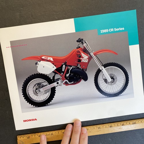 Vtg NOS 1989 Honda CR500 R CR250 R CR125 R CR80 R Dealer Sales Spec Brochure