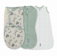 SwaddleMe by Ingenuity Baby Comfort 3pk Swaddle Wraps 0-3 Months, Koala Trees