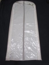 Clear Zipper Front Formal Length Garment Bag 4.25" Deep by 54" Long, NM