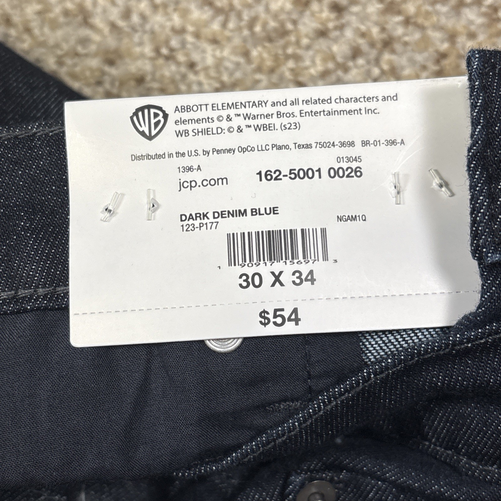 Abbott Elementary Volume 1 Men's Mid Rise Straight Leg Blue Jeans 30x34 Msrp $54 - View 6
