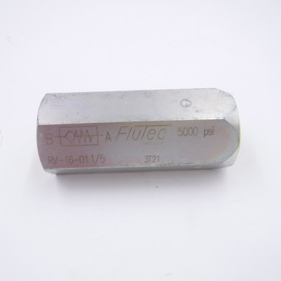 Flutec RV-16-01.1/5 Inline Check Valve 5000psi
