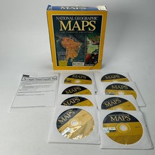 National Geographic Maps The Complete Collection 2001 8 CD Set for Windows PC