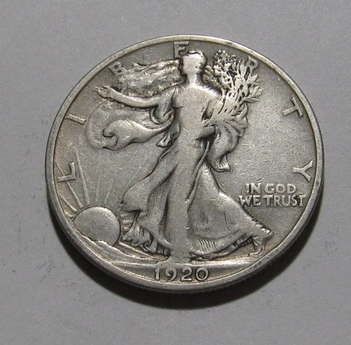 Photo of a 1920-S Walking Liberty Half Dollar from an eBay listing that sold on Jul 18, 2026
