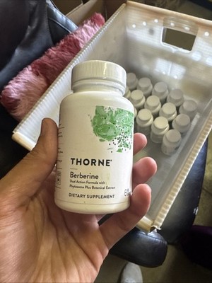 Thorne Berberine Supplement, 1000 mg Per Serving, 60 Capsules Each