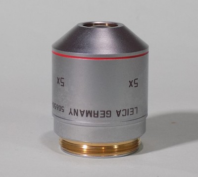 Leica HC PL Fluotar 5x / 0.15  Microscope Objective Lens 506504