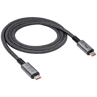 Akyga USB-Kabel   USB-C  Stecker, USB-C  Stecker 1.00 m Grau  AK-USB-45