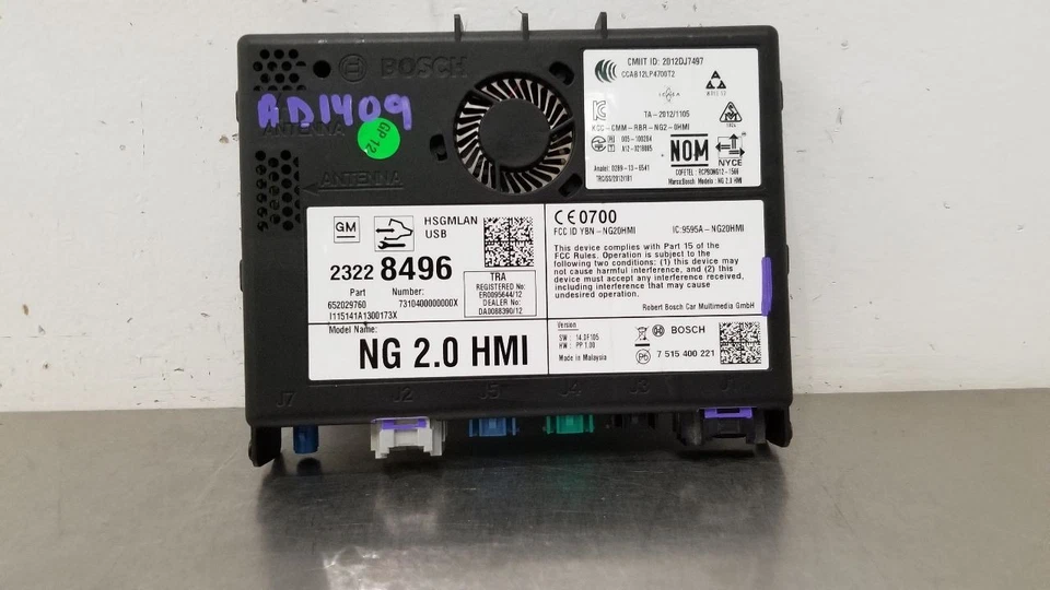 15 GMC SIERRA 1500 INTERFACE MÁQUINA HUMANA HMI 23228496 - Imagem 3 de 4