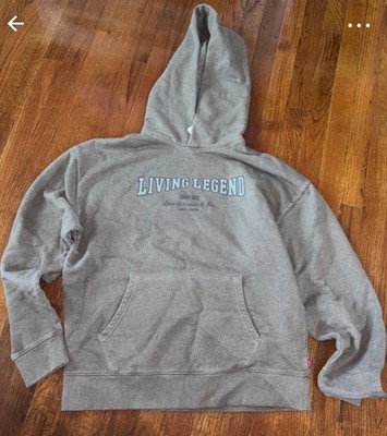 New Mens Levi s Straus & Co  Hoodie Sweatshirt Pullover Size Large Living Legend