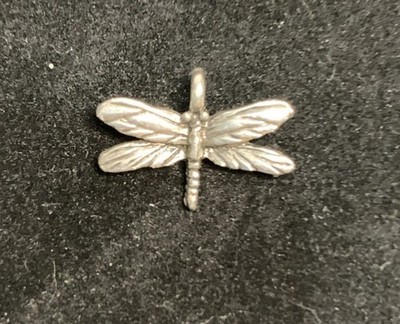 Sterling Silver Dragonfly Charm for Bracelet Pendant Insect Small Bug