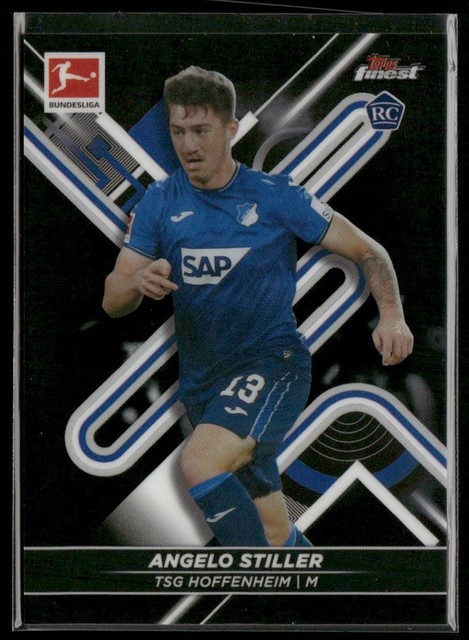 2021-22 Finest Bundesliga #80 Angelo Stiller Black #/199 TSG 1899 Hoffenheim