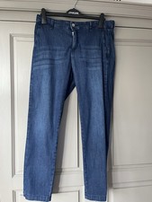Ladies Mac Turn Up Jeans In Dark Basic Wash