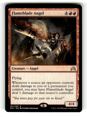 Flameblade Angel Shadows over Innistrad 157 Near Mint