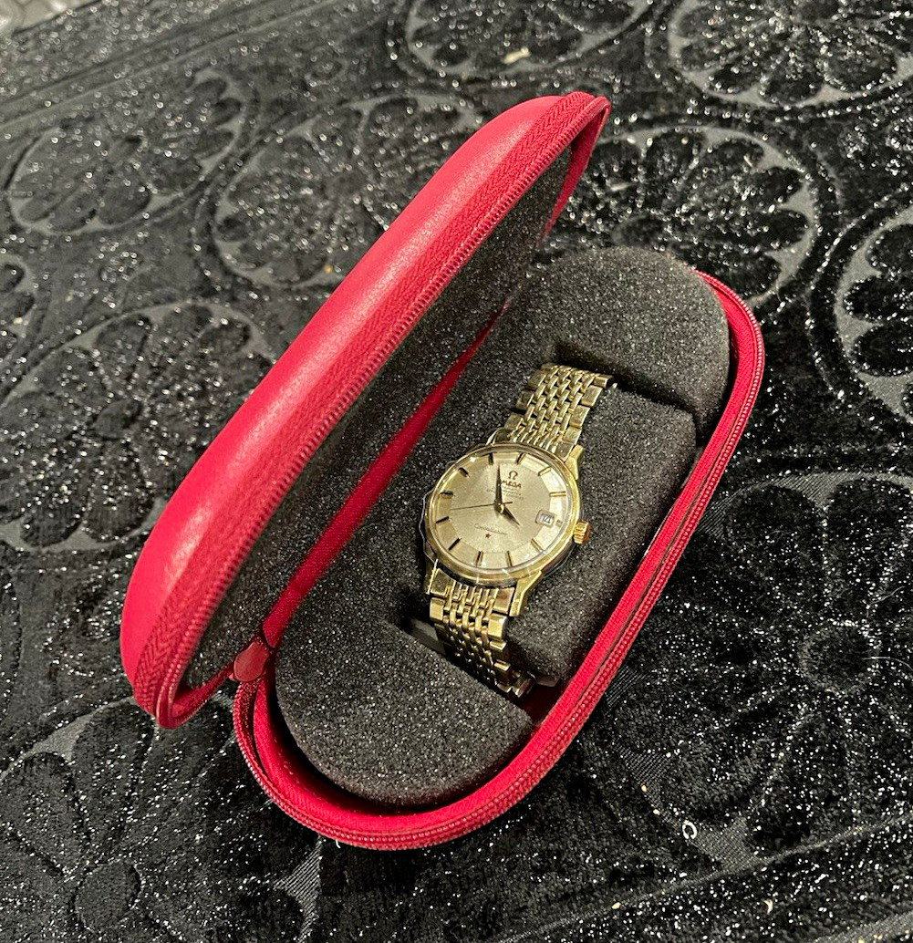 OMEGA Constellation Quartz Gold Bracelet Gold Dial 22mm Box/Papers